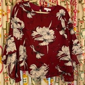 Anthropologie (Isla Maude) top with belle sleeves